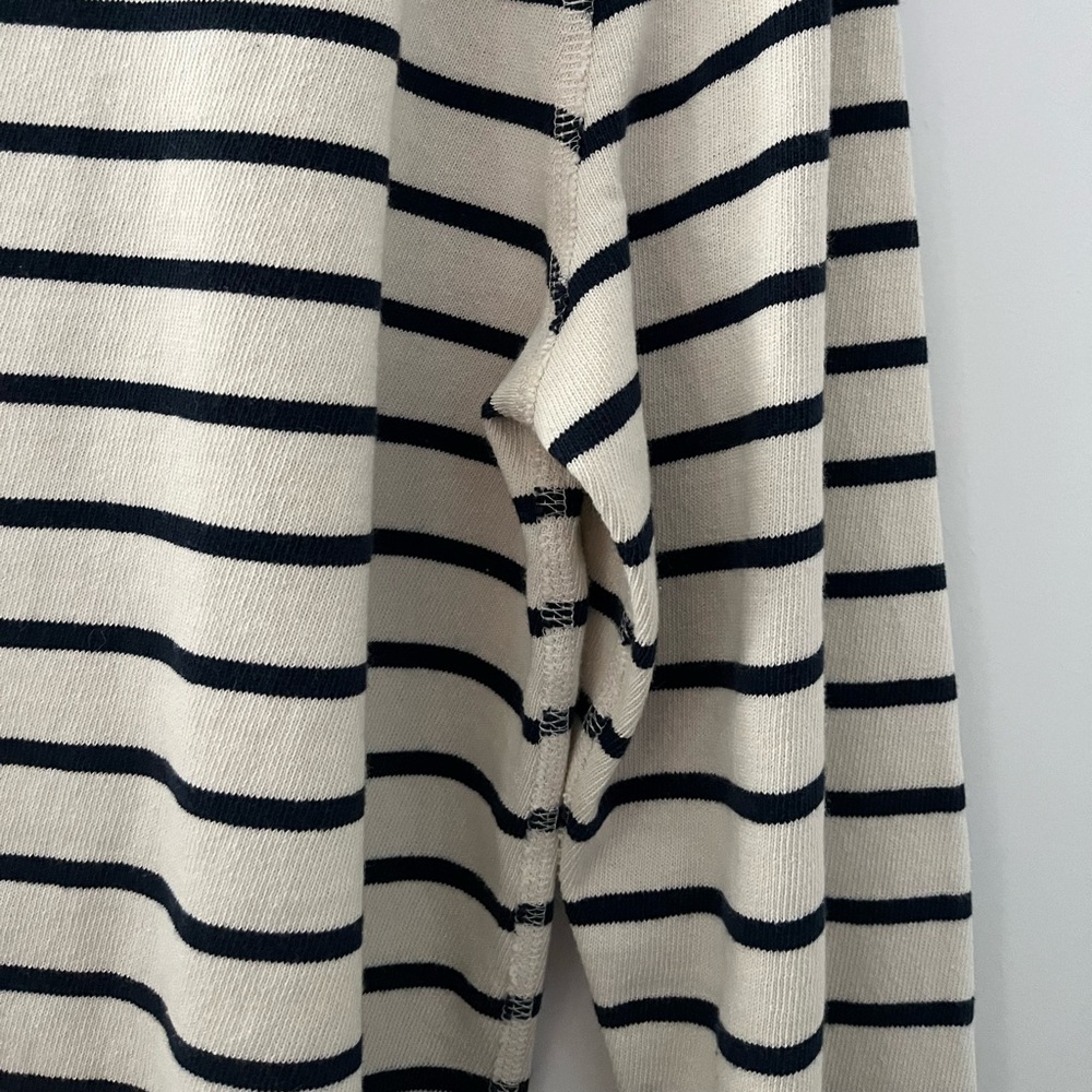 J Crew Stripped Navy Blue and White Long Sleeve - Picture 5 of 7